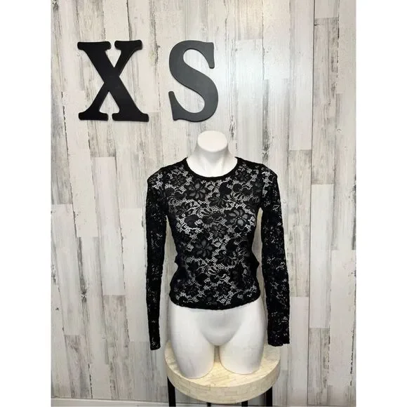 Hollister laced blouse long sleeve size XSmall - Picture 1 of 6